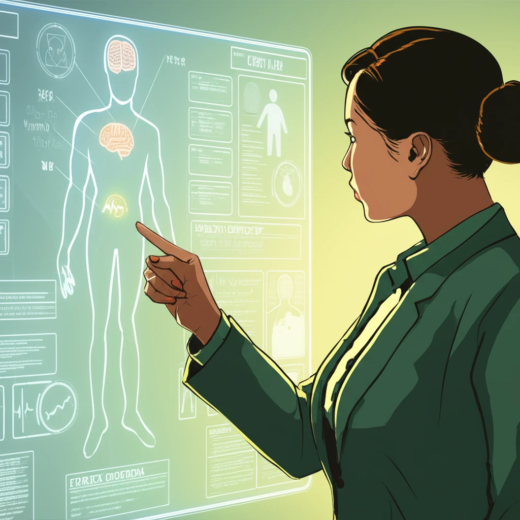 종합 검진 후 상담 장면