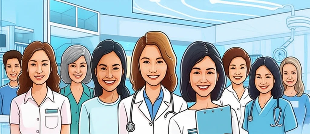 여성 건강검진의 중요성을 강조하는 이미지